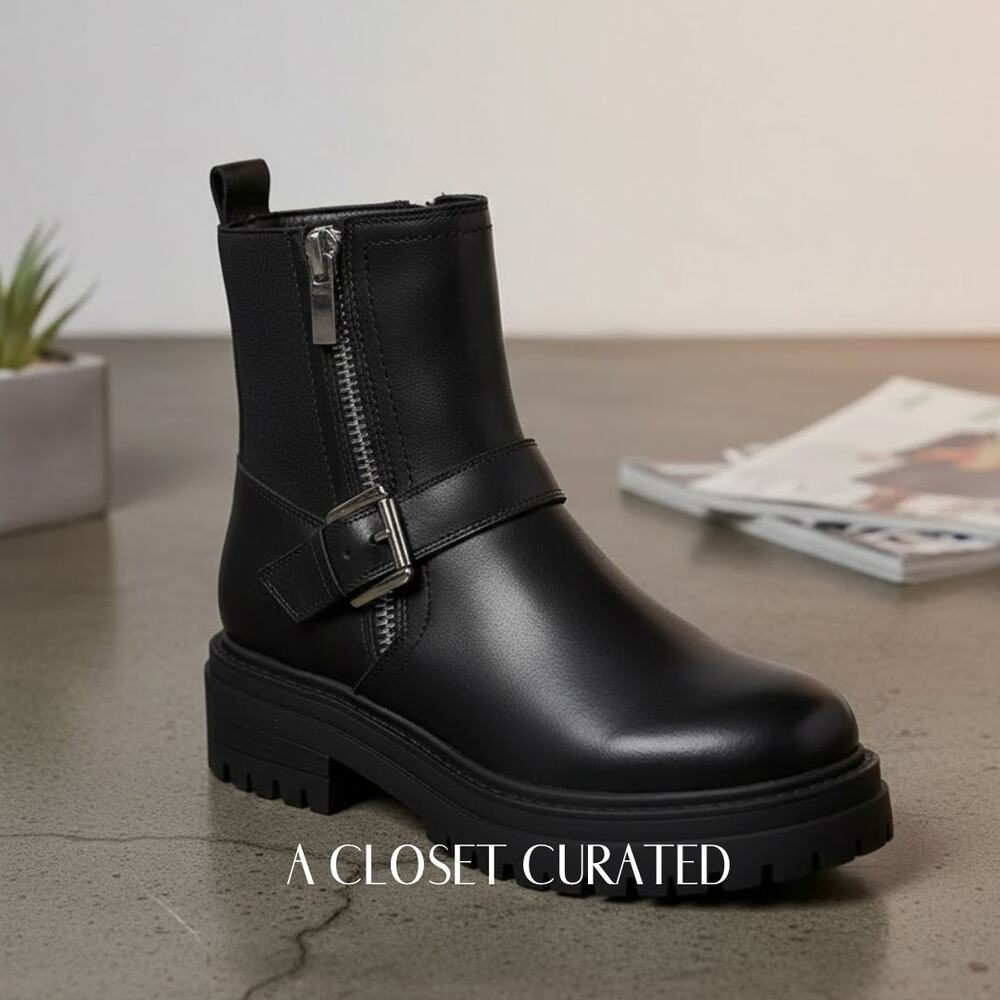 Blondo Garnet Waterproof Lug Boot 10 Black NWT